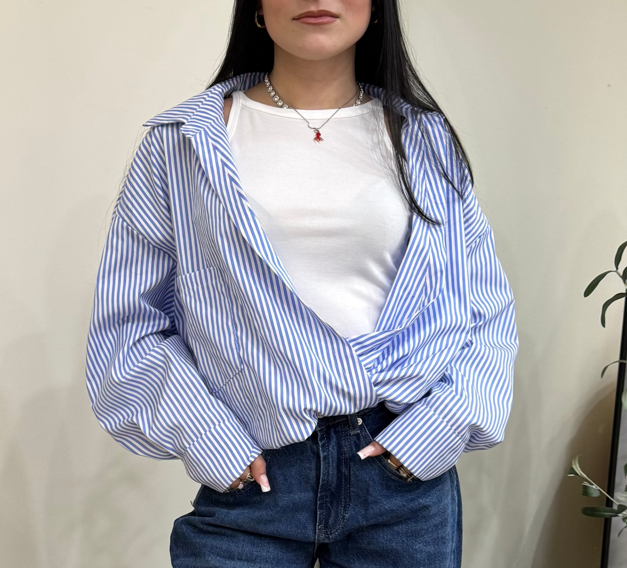 Camicia a Righe+Canotta