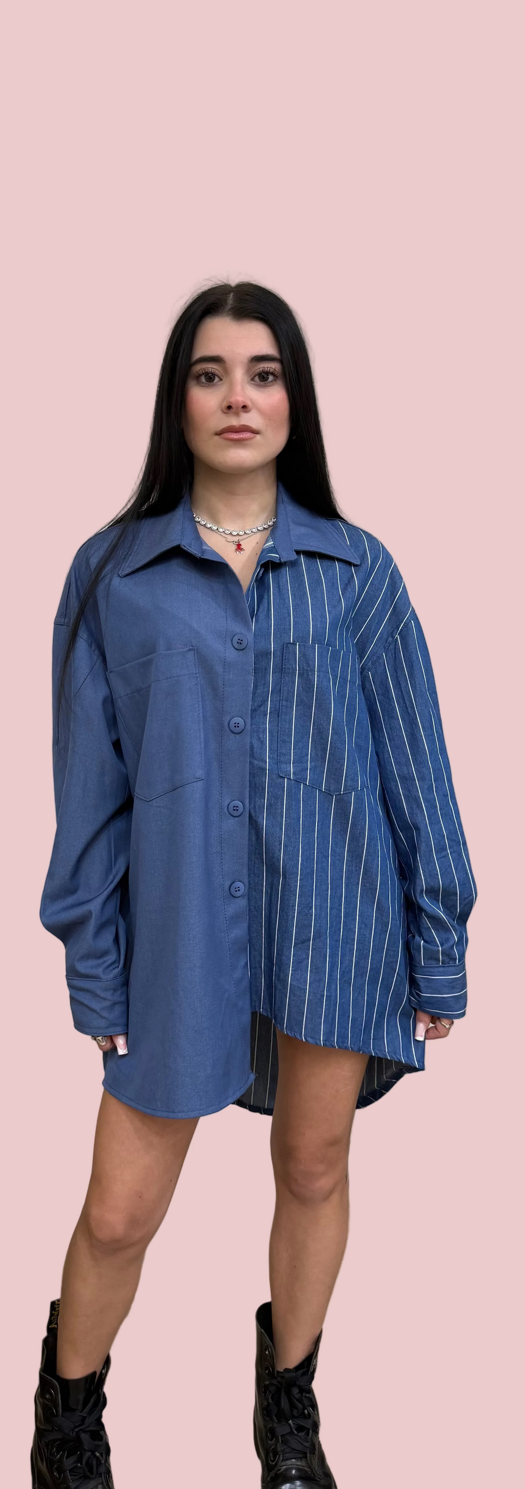 DENIM SPLIT CHIC