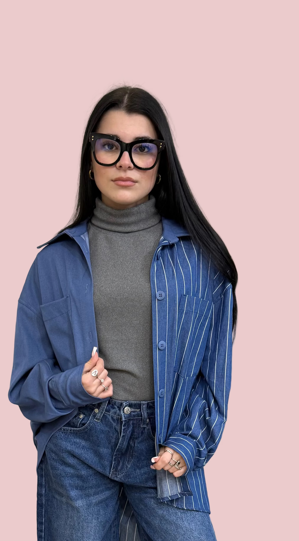 DENIM SPLIT CHIC