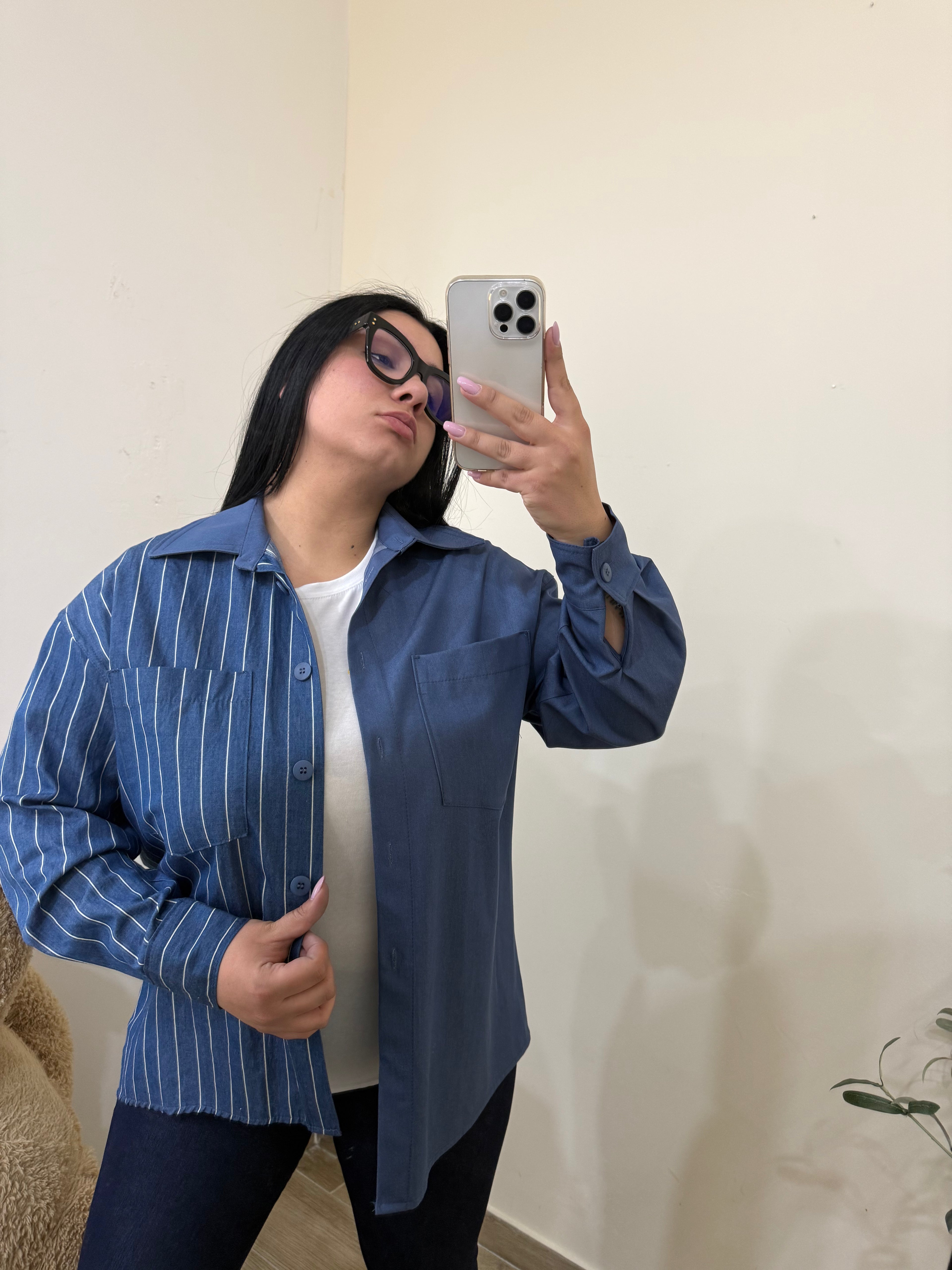 Abito Camicia-Over in Jeans